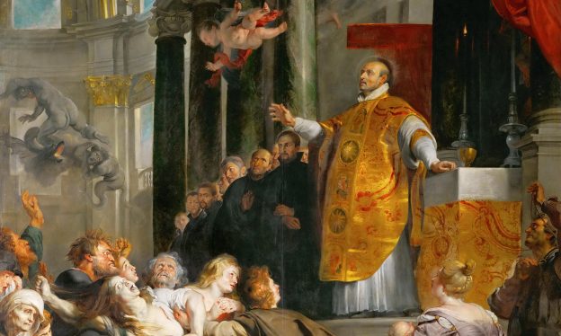 Peter Paul Rubens. The Miracles of St. Ignatius of Loyola, Altarpiece, c. 1617-18 (Kunsthistorisches Museum, Vienna)