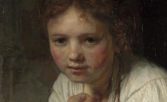 Rembrandt Harmensz van Rijn, Girl at a Window, detail