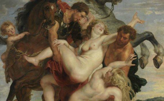 Peter Paul Rubens, The Rape of the Daughters of Leucippus, detail