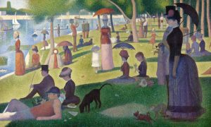 Georges Seurat, A Sunday on La Grande Jatte - detail