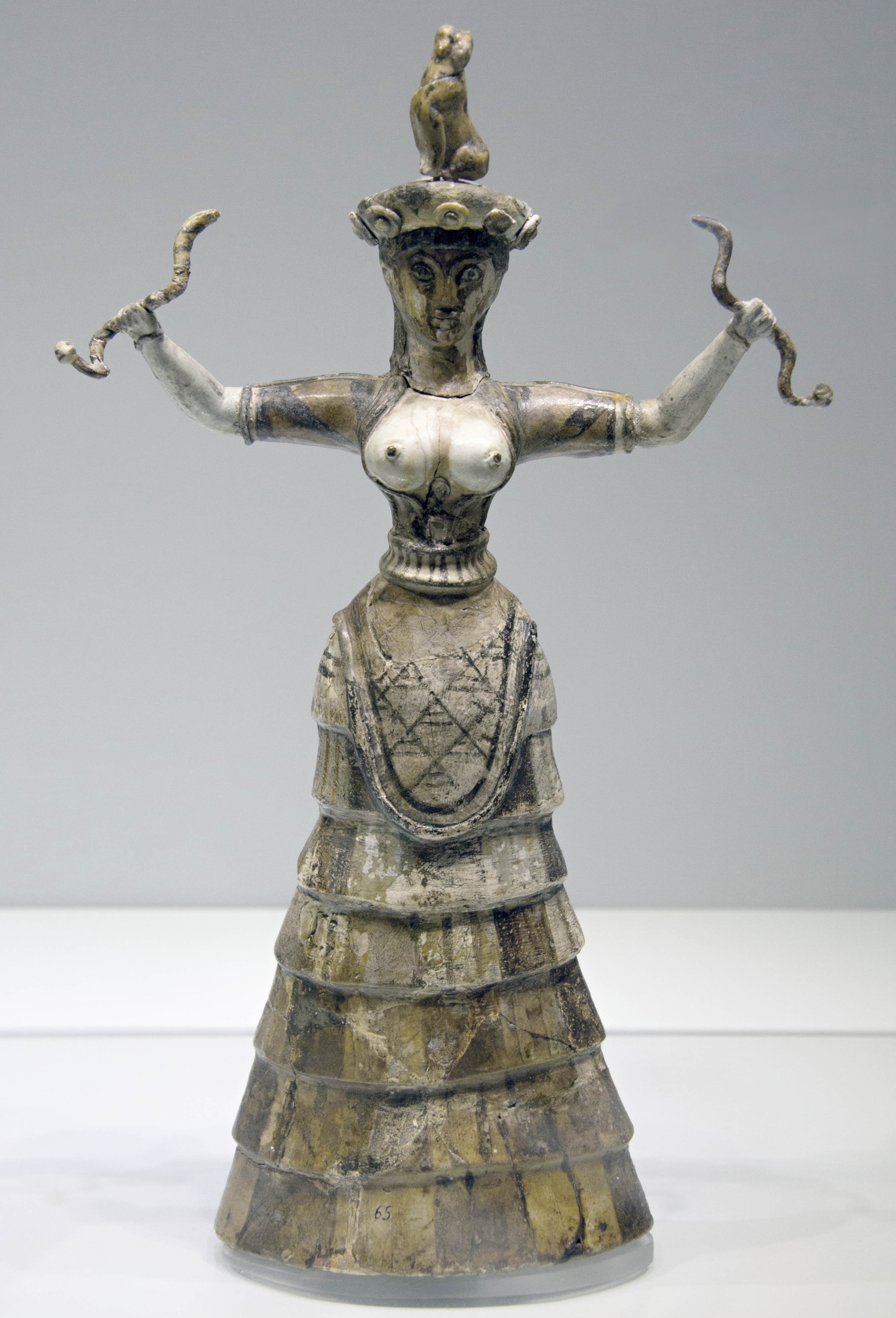 Snake goddess from the palace of Knossos