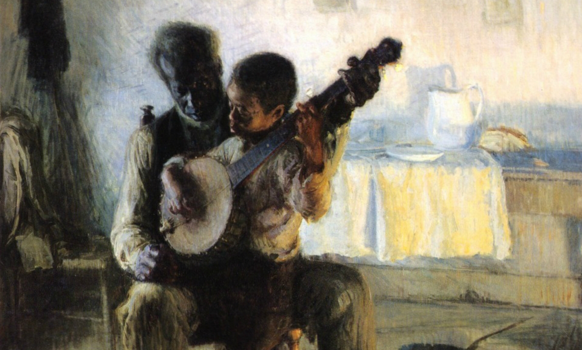Detail, Henry Ossawa Tanner, The Banjo Lesson, 1893, oil on canvas, 49 × 35.5 inches / 124.5 × 90.2 cm (Hampton University Museum, Hampton, VA)