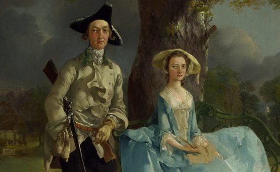 Thomas Gainsborough, Mr. and Mrs. Andrews, c. 1750, oil on canvas, 69.8 x 119.4 cm (The National Gallery, London)