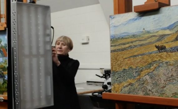 Van Gogh, Raking Light, video still from MFA Boston