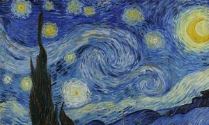 Vincent van Gogh, The Starry Night- detail