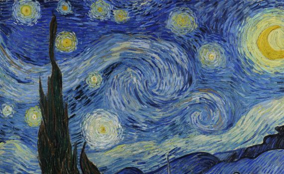 Vincent van Gogh, The Starry Night- detail