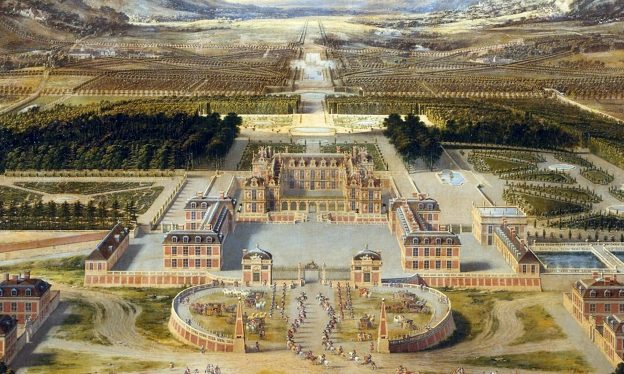 Vue du château de Versailles depuis le par, 1664-1710