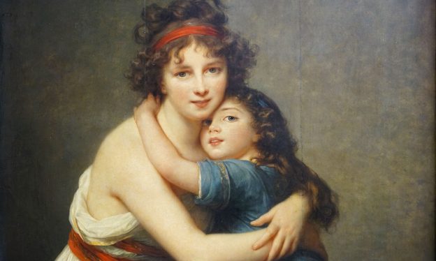 Élisabeth Louise Vigée Le Brun, Self-Portrait with her Daughter, Julie, 1789, oil on canvas, 130 x 94 cm (Musée du Louvre).