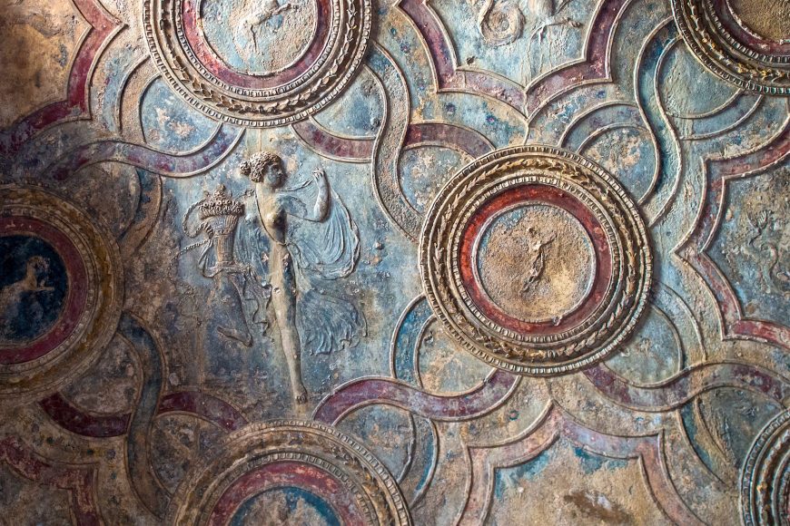 Painted stucco decoration, Stabian Baths, Pompeii