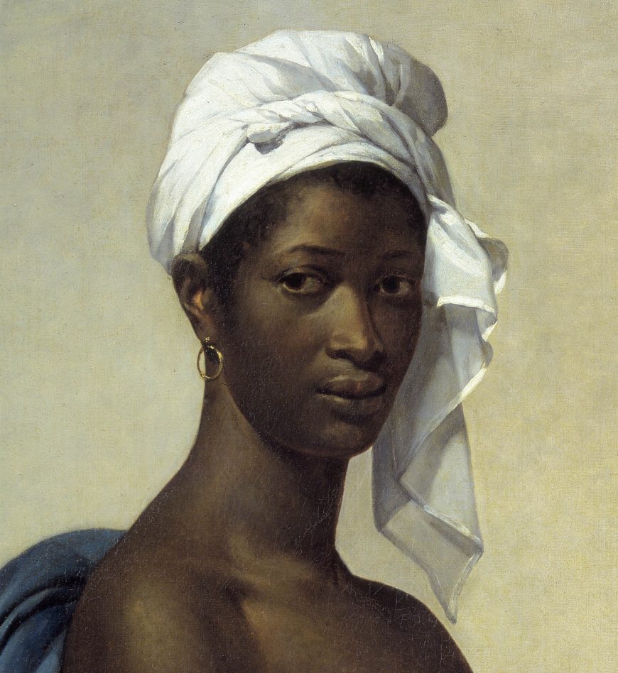 Marie-Guillemine Benoist, Portrait of a Black Woman (formerly known as Portrait of a Negress), 1800, oil on canvas, 81 x 65 cm (Musée du Louvre)