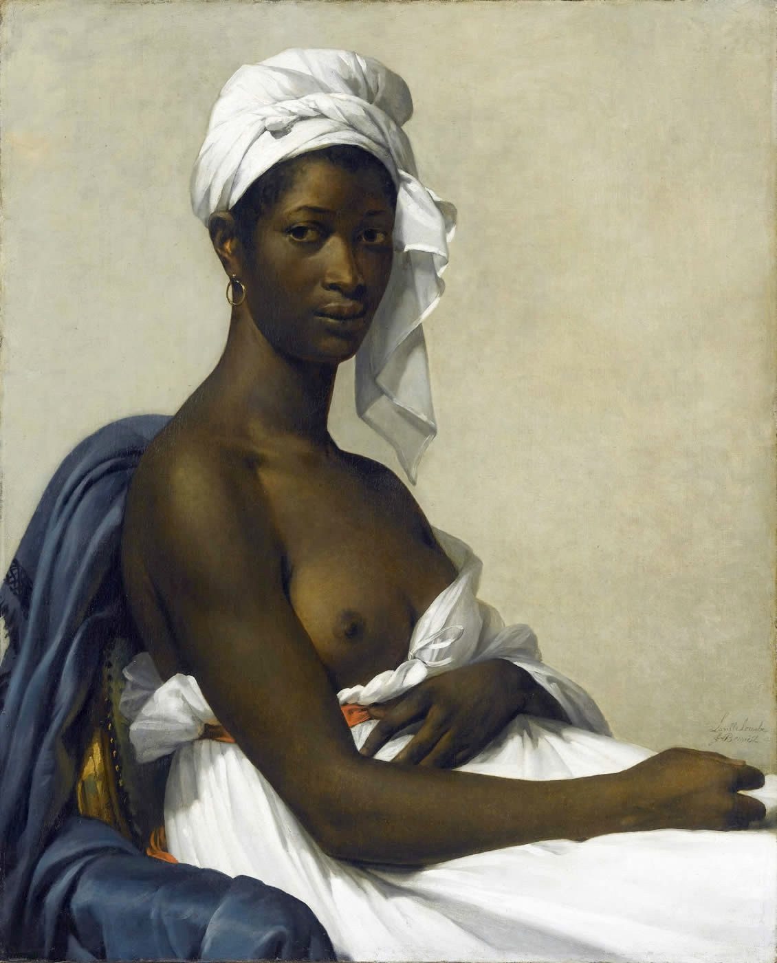 Marie-Guilhelmine Benoist, Portrait d'une négresse, 1800, oil on canvas, Paris, Musée du Louvre