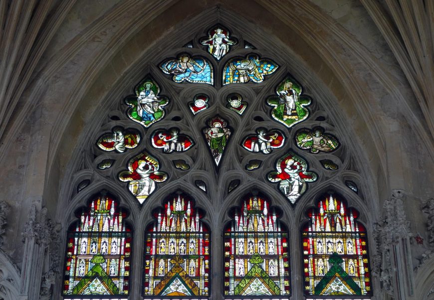 Surviving fragments of stained glass, Lady Chapel, Ely Cathedral