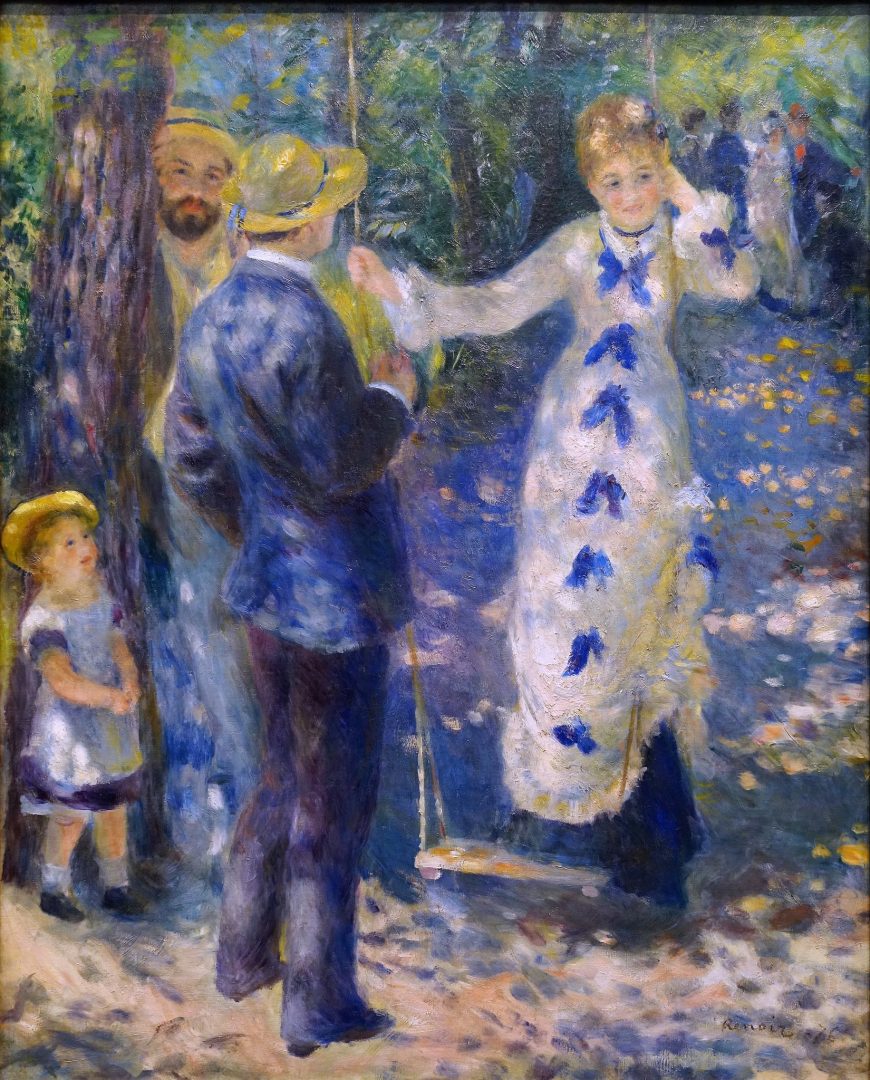 Pierre Auguste Renoir, The Swing (La balançoire), 1876, oil on canvas, 92 x 73 cm (Musée d'Orsay, Paris)