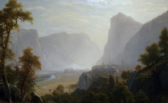Albert Bierstadt, Hetch Hetchy Valley, California, c. 1874-80, oil on canvas, 94.8 x 148.2 cm (Bequest of Laura M. Lyman, in memory of her husband Theodore Lyman, Wadsworth Atheneum Museum of Art)