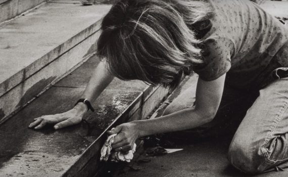 Mierle Laderman Ukeles, <em>Washing/Tracks/Maintenance: Outside (July 23, 1973)</em>