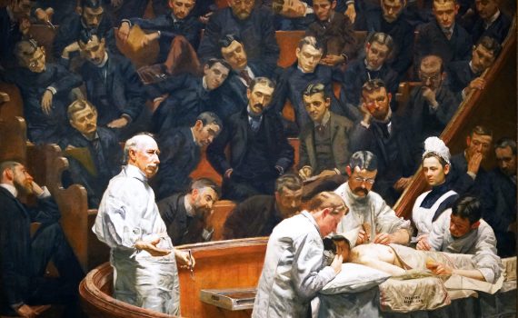 Thomas Eakins, The Agnew Clinic, 1889, oil on canvas, 214 cm × 300 cm (Philadelphia Museum of Art)