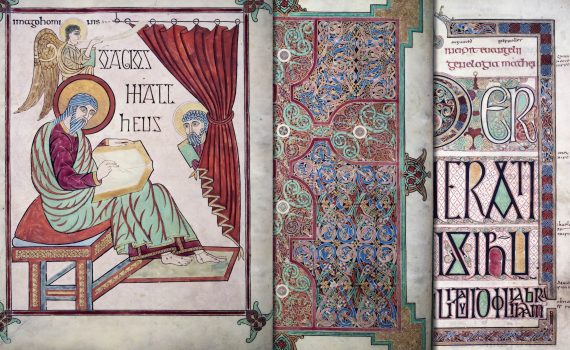 The Lindisfarne Gospels, c. 700 (Northumbria), 340 x 250 mm (British Library, Cotton MS Nero D IV) © 2019 British Library, used by permission