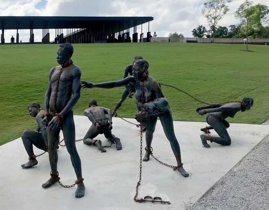 Kwame Akoto-Bamfo, Nkyinkyim Installation, 2018, National Memorial for Peace and Justice, Montgomery, Alabama (photo: Michael Delli Carpini, CC BY-NC 2.0)