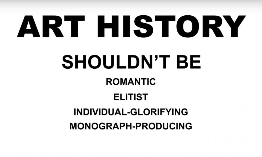 Approaches to art history Smarthistory