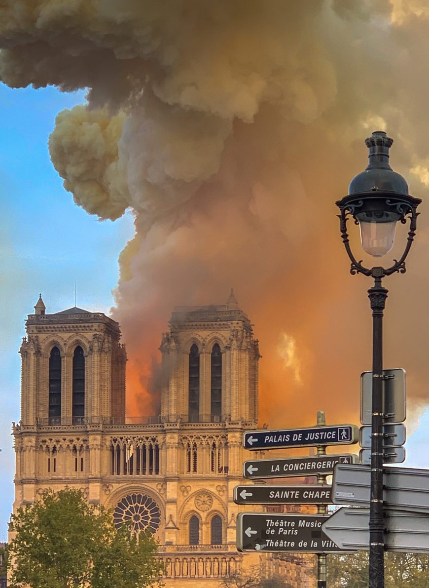 April 2019 Fire at Notre Dame de Paris (Photo: Milliped, CC BY-SA 4.0)