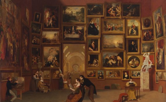 Samuel F. B. Morse, Gallery of the Louvre, 187.3 x 274.3 cm (Terra Foundation for American Art)