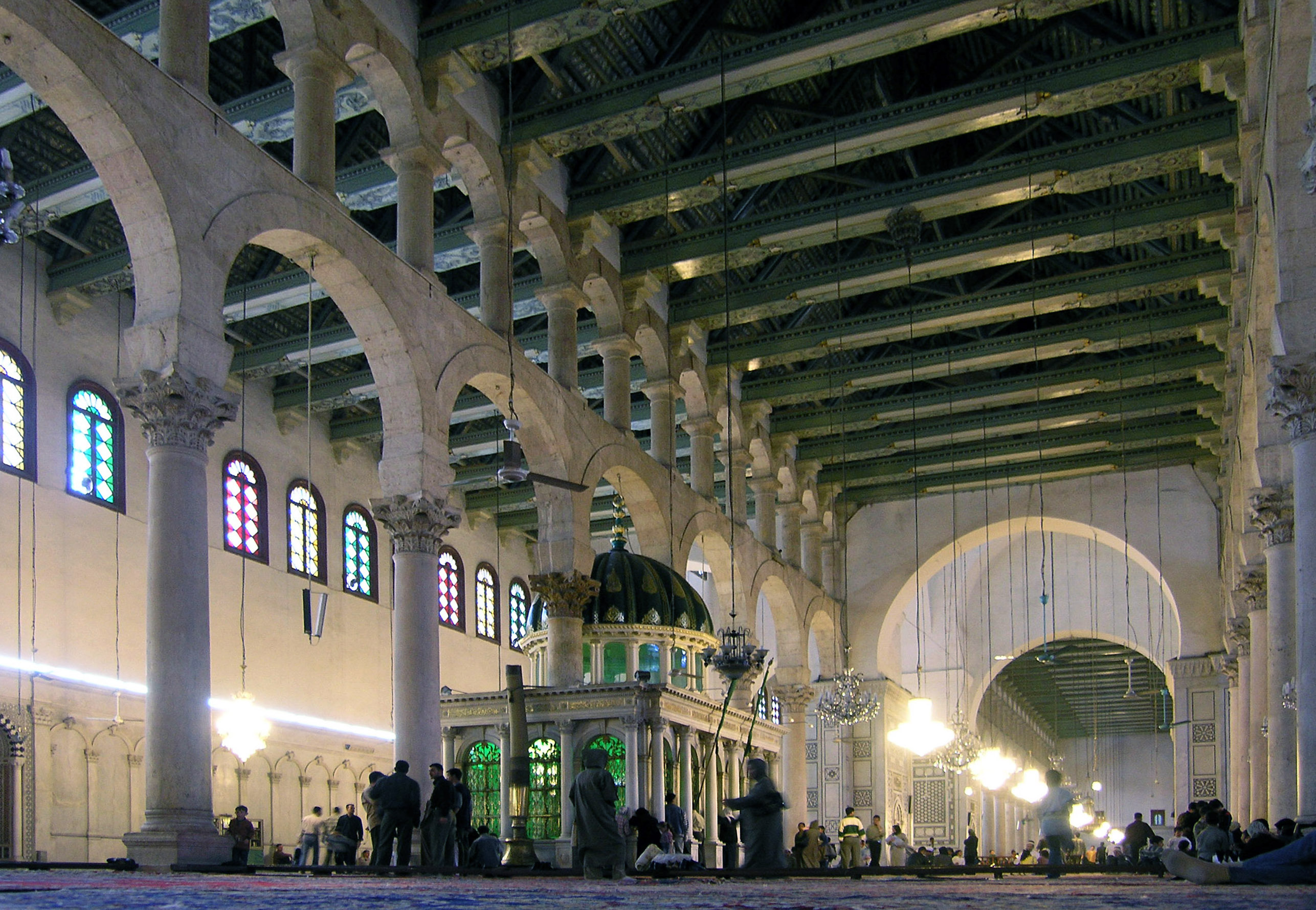 View of the Prayer Hall, Great Mosque of Damascus, photo: Seier+Seier, CC BY 2.0