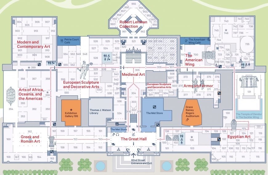 Floor plan, ground floor, The Metropolitan Museum of Art