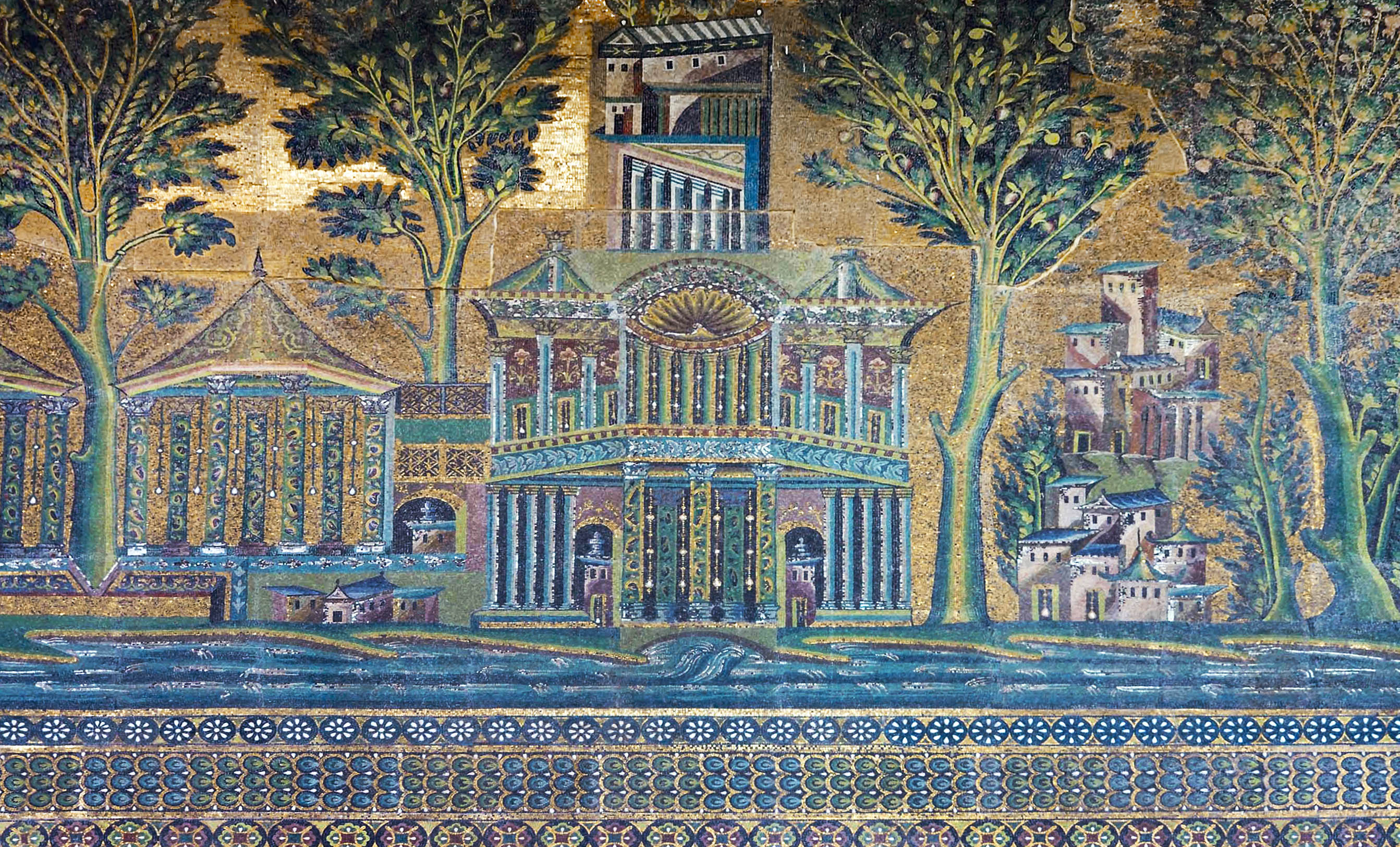 mosaic, Great Mosque of Damascus, photo: american rugbier, CC BY-SA 2.0