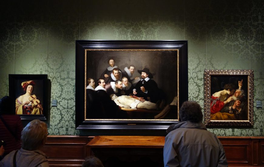 Rembrandt, The Anatomy Lesson of Dr. Tulp gallery view (Mauritshuis, Den Haag)