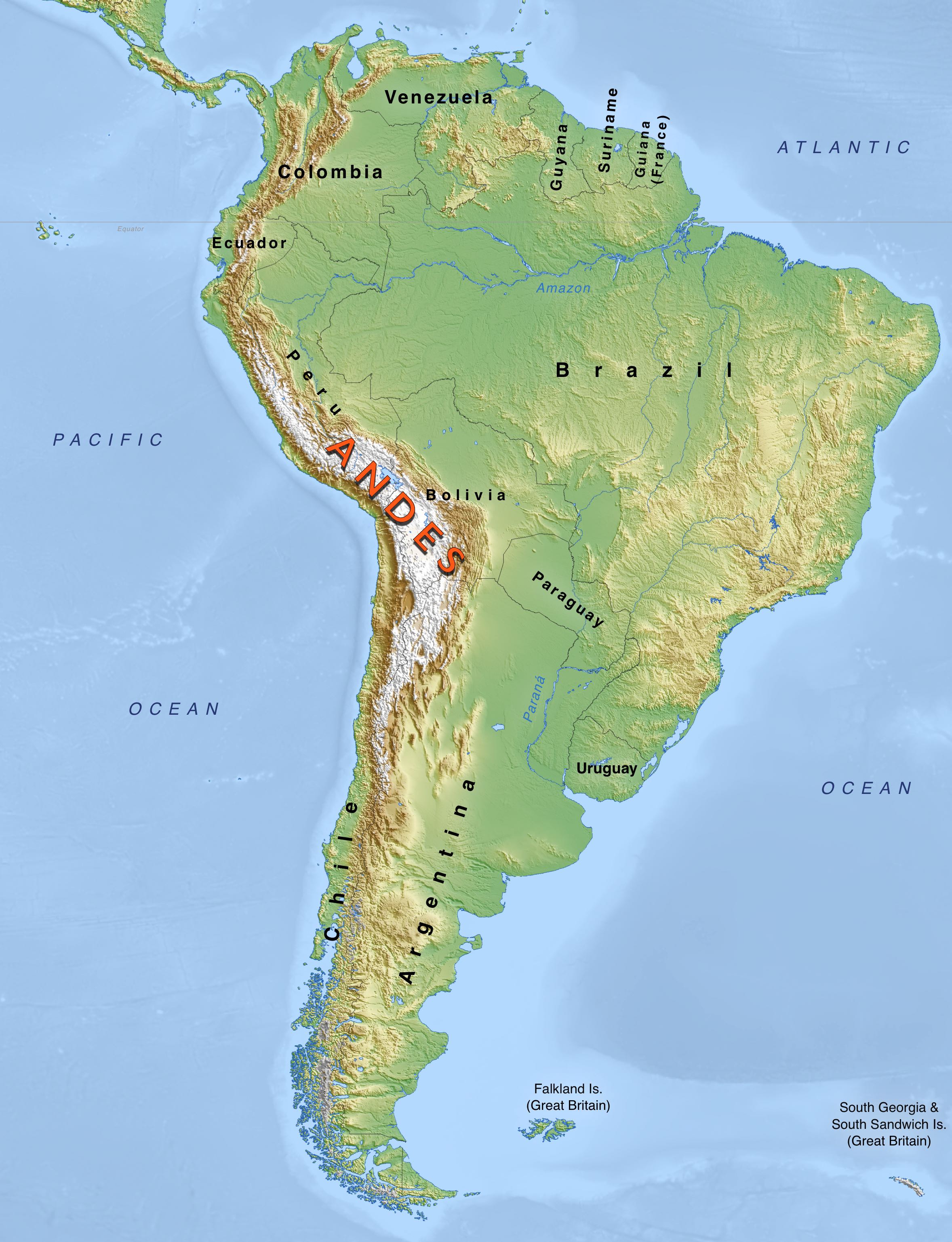    Andes Map 1 