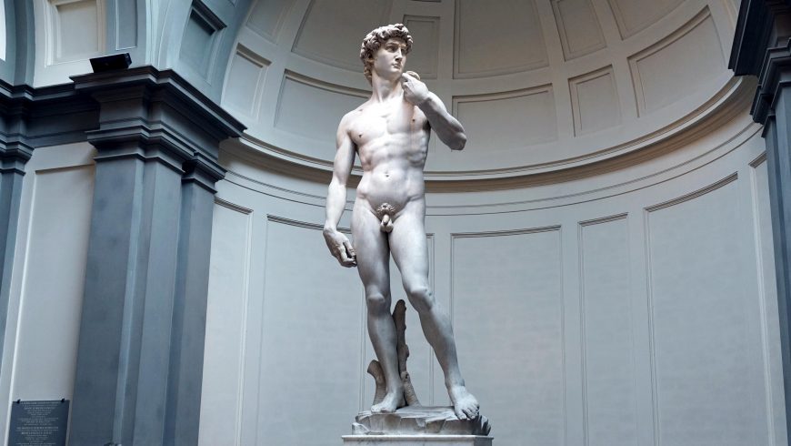 Michelangelo, David, marble, 1501-04 (Galleria dell’Accademia, Florence)