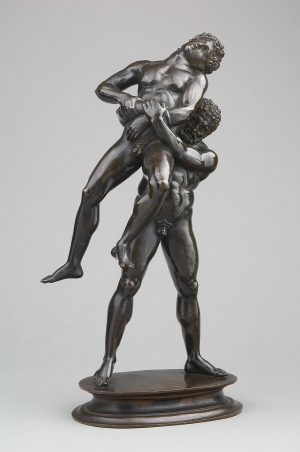 Antico, Hercules and Antaeus, 1519, bronze, 43.2 cm high (Kunsthistorisches Museum)