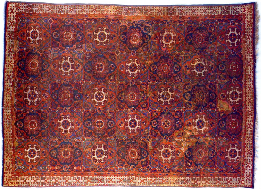 Holbein carpet, 15th–16th century, wool, from Turkey (Metropolitan Museum of Art, image: public domain)
