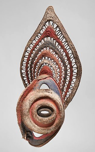 Yam Mask,early to mid-20th century, Abelam people, fiber and paint, 25 inches (The Metropolitan Museum of Art)