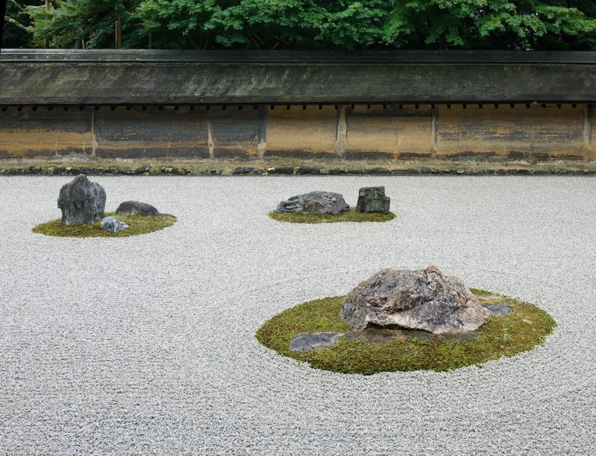 Ryōanji (Peaceful Dragon Temple), Kyoto, Japan, dry rock garden (image: Steven Zucker)
