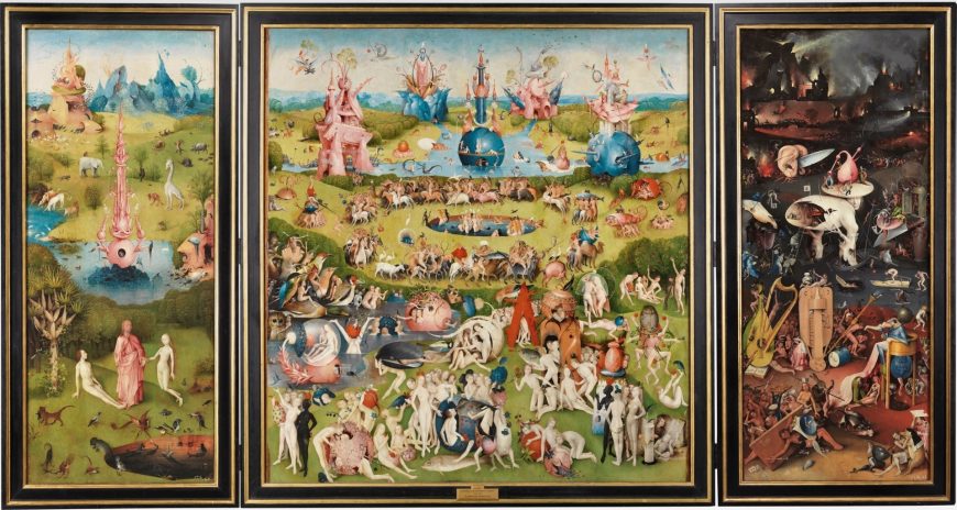 Hieronymus Bosch, The Garden of Earthly Delights, c. 1480-1505, oil on panel, 220 x 390 cm