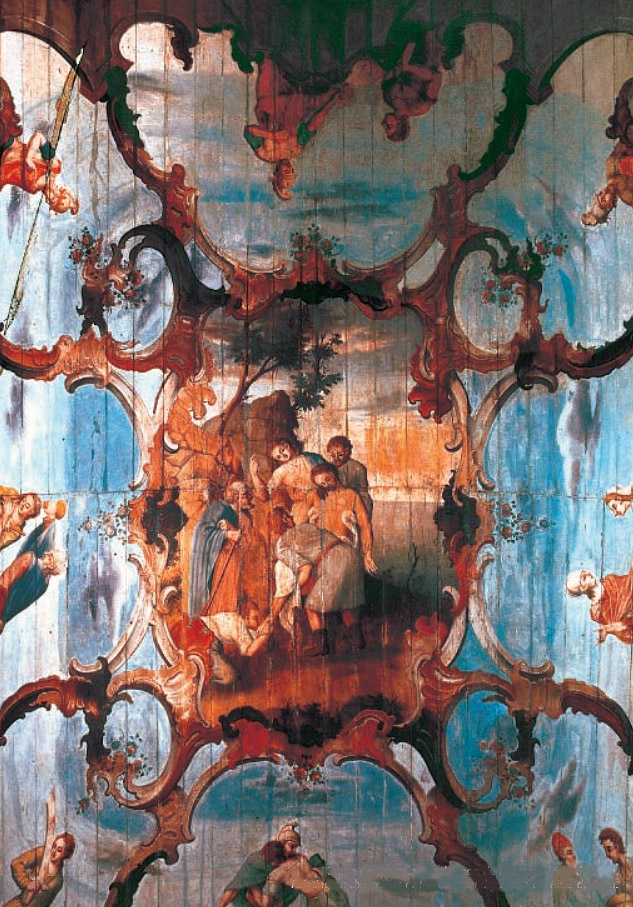 Bernardo Pires da Silva, Ceiling painting over the main altar, Sanctuary of Bom Jesus de Matosinhos (photo: public domain)