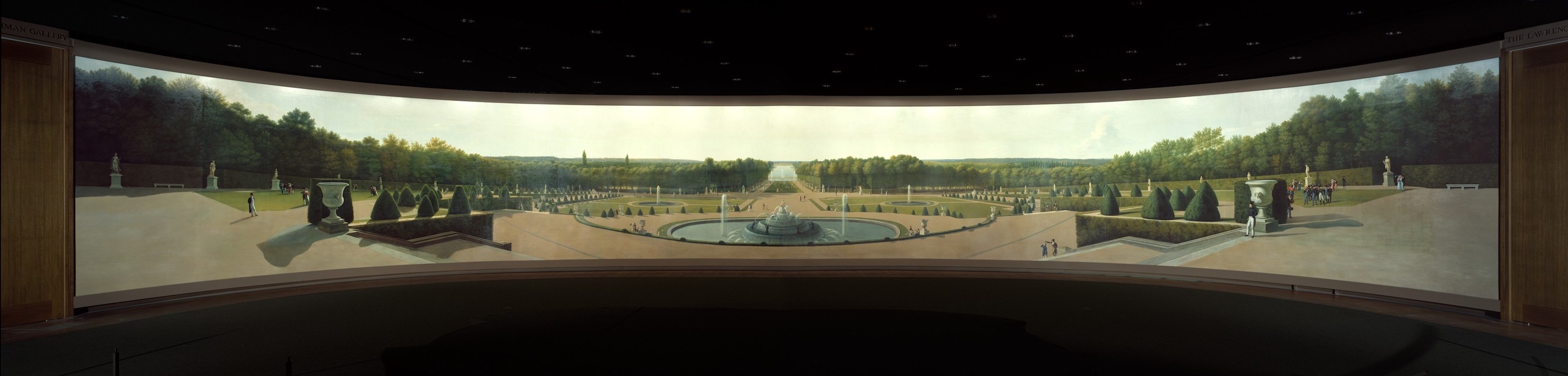 John Vanderlyn, Panoramic View of the Palace and Gardens of Versailles, 1818–19, oil on canvas, 12 x 165 ft. (Metropolitan Museum of Art)
