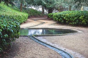 The meandering rill at Rousham house and gardens, designed by Charles Bridgeman and updated by William Kent in the 1730s, Oxfordshire, England (image: Financial Times)