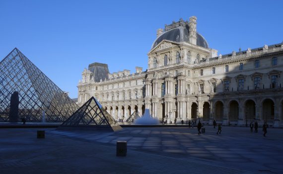 At the Louvre, Paris