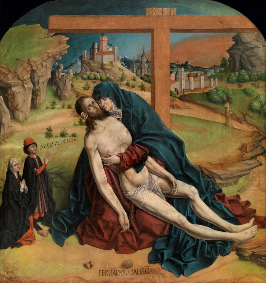 Fernando Gallego, Piedad, 1465–70, mixed method, 118 x 111 cm (Prado Museum)