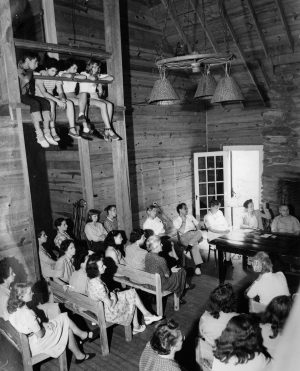 Community meeting at Black Mountain College (photo: Black Mountain College Museum + Arts Center)