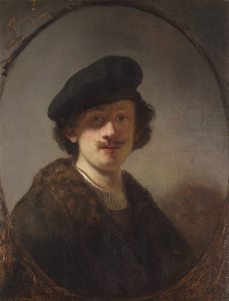 Rembrandt, Self-portrait with Shaded Eyes, 1634, oil on panel, 71.1 x 56cm (The Leiden Collection)