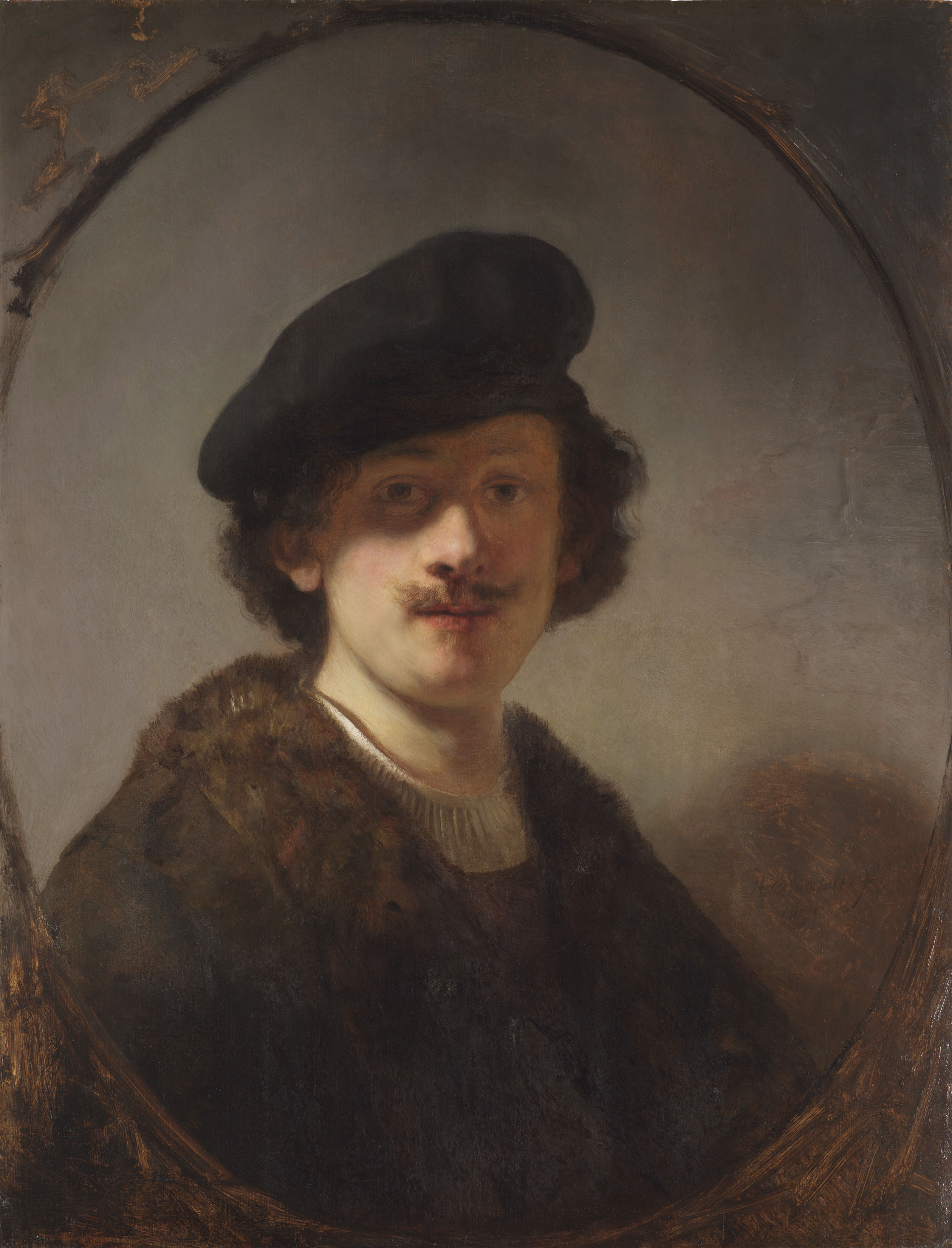 Rembrandt, Self-portrait with Shaded Eyes, 1634, oil on panel, 71.1 x 56cm (The Leiden Collection)