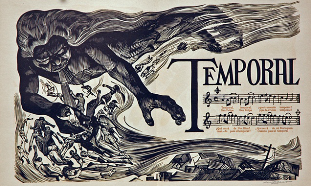 Rafael Tufiño, Temporal (Storm), 1953-55, engraving