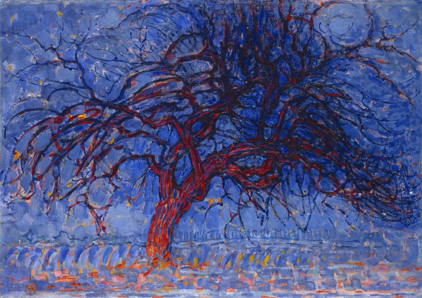 Piet Mondrian, Avond (Evening): The Red Tree, 1908-10, oil on canvas, 70 x 99 cm (Kunstmuseum Den Haag).