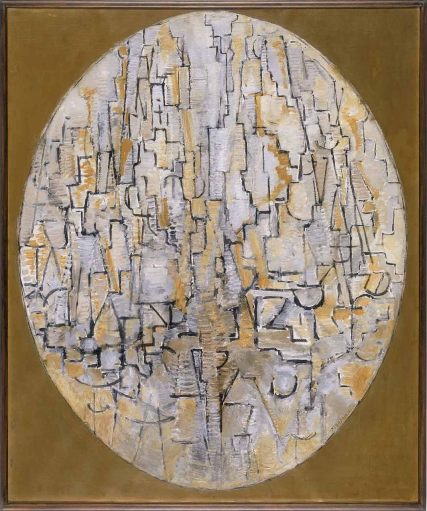 Piet Mondrian, <em>Tableau No. 3</em> or <em>Composition in Oval</em>, 1913 (Stedelijk Museum, Amsterdam).