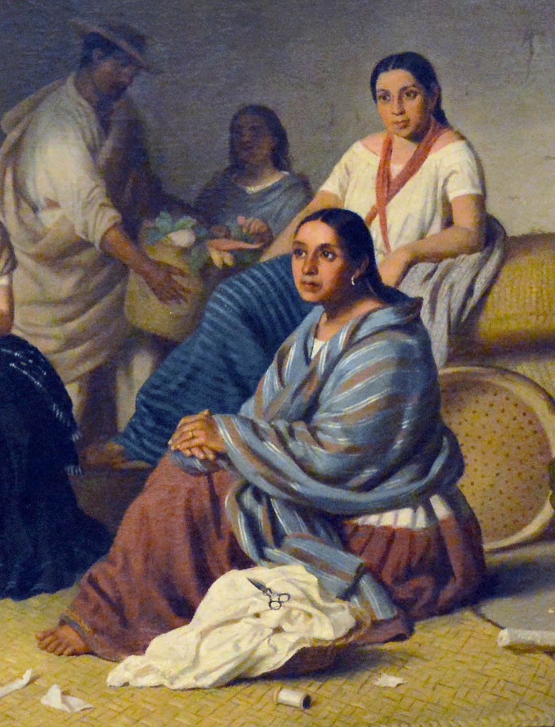 Felipe Santiago Gutiérrez, <em>La despedida del jóven indio</em> (<em>The Young Indian’s Farewell</em>), 1876, oil on canvas, 82 x 92 cm (Private Collection, Mexico City)