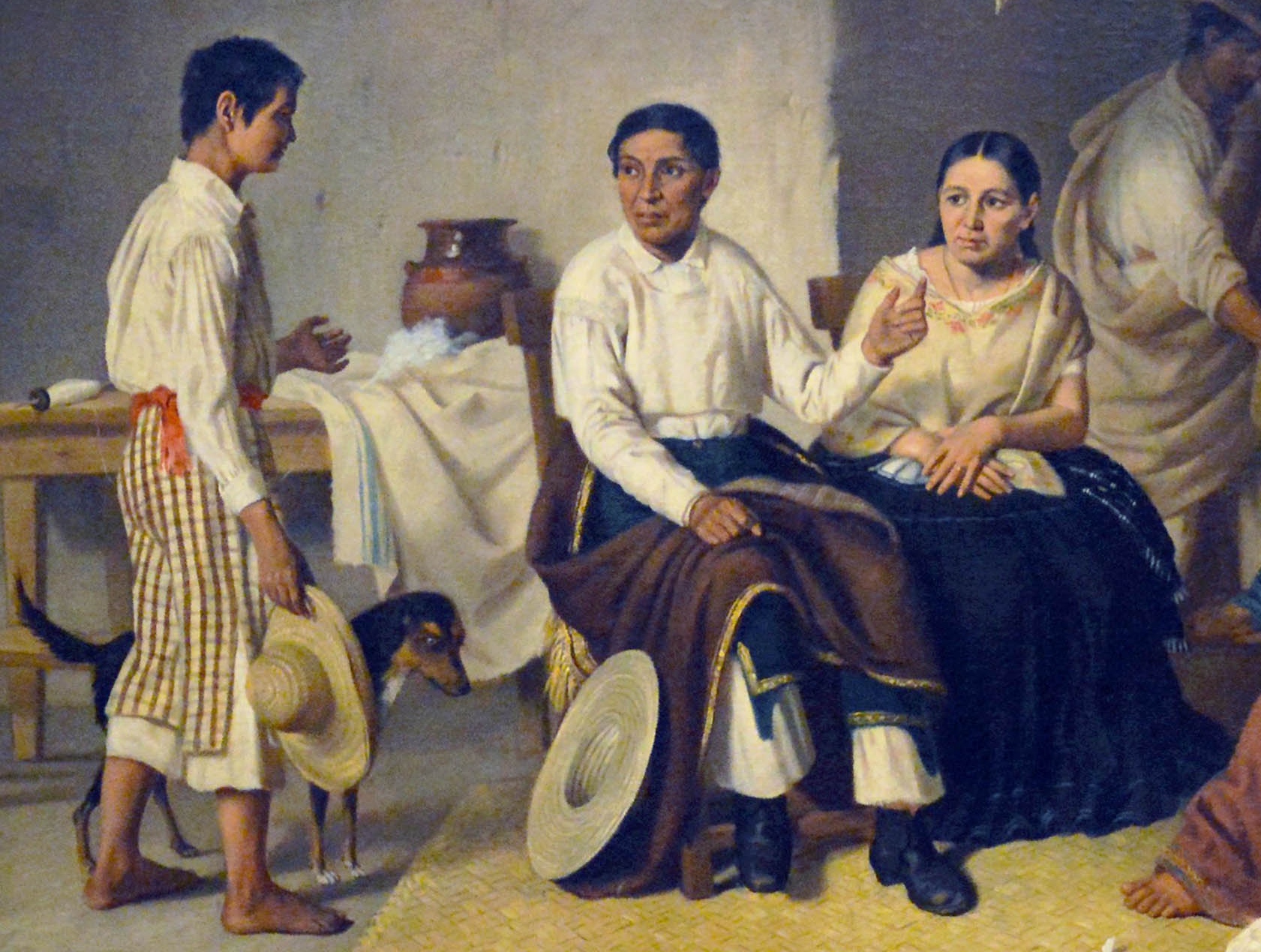 Felipe Santiago Gutiérrez, La despedida del jóven indio (The Young Indian’s Farewell), 1876, oil on canvas, 82 x 92 cm (Private Collection, Mexico City)
