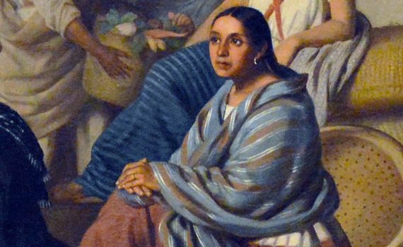 Felipe Santiago Gutiérrez, La despedida del jóven indio (The Young Indian’s Farewell), 1876, oil on canvas, 82 x 92 cm (Private Collection, Mexico City)